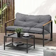 Livsip Outdoor Furniture Outdoor Table and Chairs Garden Sofa Set
