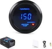 Dynoracing 2'' 52MM Car Digital Blue Led Water Temperature Gauge 40-150 Celsius with Water Temp Joint Pipe Sensor Adapter 1/8NPT