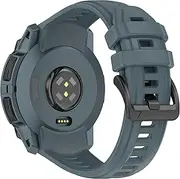VeveXiao Breathable Sport Band Compatible With Garmin Instinct 3 solar 45mm Strap, 22mm Quick Release Sport Silicone Bracelet Watch Strap instinct 3 Amoled 45mm Replacement Bands (blue)