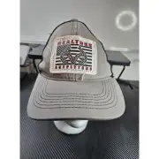 Realtree Outfitters Gray American Flag Snap Back Mesh Hat New With Tags