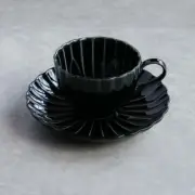 KANEKO KOHYO GIYAMAN Coffee Cup & Saucer Black