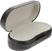 [PartyKindom] Dual Glasses Case Hard Shell Eyeglass Holder for Home PU Leather Lightweight Design for Sunglasses and Eyeglasses Lenses From Scratches present Ready Storage