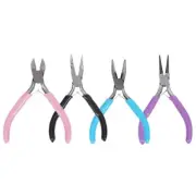 4Pcs 4.5inches Needle Nose Pliers Side Cutter Jewellery Pliers Wire Cutter Round