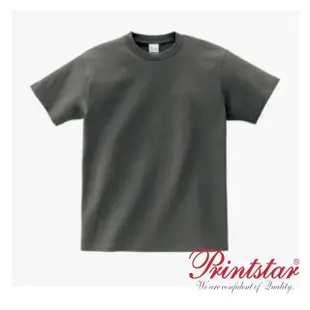 【日本 PRINTSTAR】純棉 5.6oz 重磅T恤-男女同款(炭灰)