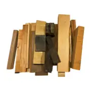 Box of Mixed Domestic Species + Mahogany + Ebony Scrap Cutoffs | 15 Lbs