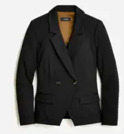 J.Crew Womens $278 Devon Blazer in Ponte Black Size 0 BJ999