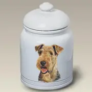 Airedale Terrier Treat Jar