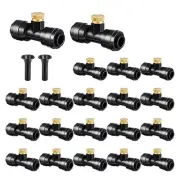 Misting Nozzles Kit Include 20pcs Brass Mister Nozzles and 20pcs Black Mistin...