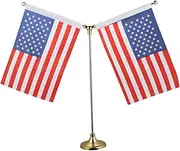 TEHAUX 2pcs Stick Flag Miniature American Flag Desktop Flags with States Flag US Table Flag America Desktop Flag American Table Flag Office Desk Flag American Flags Stand