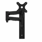 Atdec AWMS-46W35 Single Monitor Arm on Wall Channel. For Displays up 12kg Flat, 10kg Curved. Black