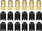 HZJD 6PCS Presta Valve Adapter, Convert Presta to Schrader Adaptor for Bike, Inf