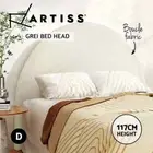 Artiss Bed Head Headboard Double Size Bed Frame Bedroom Base Boucle White GREI