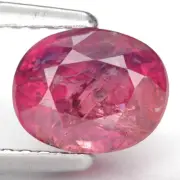 1.75 Ct. Natural Unheated Vivid Intense Red Ruby WITH GLC CERTIFY