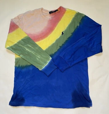 Women’s Polo Ralph Lauren Long Sleeve Tie Dyed Tee Size Medium