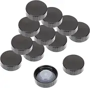 LRXIYODE 12Pcs Phenolic Screw Caps for Bottles Tight Sealing Lids for Wine and Household Products Durable Plastic Bottle Caps for Leak Prevention