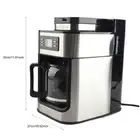 Programmable Coffee Maker with Timer 1050W 1.2L Drip Coffee Machine 2-8 Cups