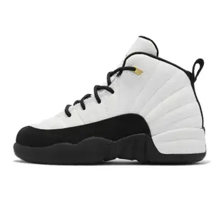 Nike 籃球鞋 Jordan 12代 Retro PS 中童鞋 Royalty 經典 AJ12 復刻 皮革 TAXI 白黑 151186170 151186-170 17cm WHITE/BLACK