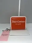 Juicy Couture Wallet Womens Small Orange ID Zip Snap Billfold Vegan Fashionista