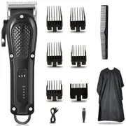 Electric Hair Trimmer Rechargeable Cordless Hair Clipper Barber Set
