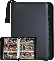AKMA Premium Trading Card Binder 900 Pockets – 50 Card Sleeves Card Binder with 9 Pockets – Display Album Card Folder for Kids – Card Holder for Sports AFL Cards Baseball Soccer Football Cards