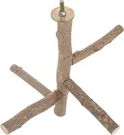 Abaodam Natural Wood Bird Perch for Parrots Safe and Durable Bird Stand for Climbing Chewing and Exercising for Parakeets Cockatiels