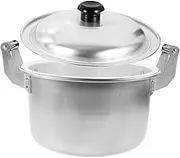 Capacity Double Handle Aluminum Alloy Cooking Pot for Rice Instant Noodles and Soup Versatile Kitchen Essential for Home Restaurant Hotel Use