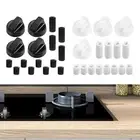 4 Pieces Gas Stove Knobs Cooktop Control Knobs for Kitchen Stoves Oven