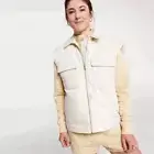 CALIA By Carrie Underwood Fashion Zip Vest Light Sand /Beige Different Size