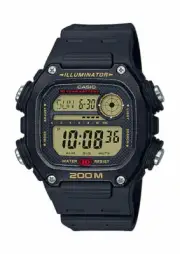 Casio DW291H-9AV, World Time Watch, 200 Meter WR, 10 Year Battery, Alarm, Date