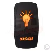 Orange Dome Light Rocker Switch - 50 Caliber Racing UTV, ATV, Car, Truck, Boat