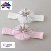 Baby Headband Crown Flower princess Girl Newborn Elastic Baby Hair Band Turban