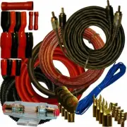 WK-4RED 4 Gauge Amplifier Installation Wiring Kit - A Car Amplifier Wiring Ki...