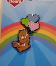 Loungefly Care Bears Tenderheart With Ballons Enamel Pin NEW
