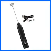 Wireless Milk Frother Electric Type-C Handheld Blender Stainless Steel Whisk