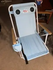 Colors Light Back Pack Beach Chair With Speakers (aux port cord)
