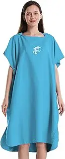 zolyet Quick Dry Hooded Towel with Hood Wetsuit C Towel for B Kayak Swimming Surfing B Sports Middle Blue