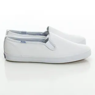 【Keds】CHAMPION SLIP ON 經典皮革休閒小白鞋-白(9191W110018)