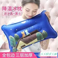 在飛比找蝦皮購物優惠-【天天特賣工廠】可以加水的枕頭 冰枕兒童成人水枕頭夏冰墊充氣