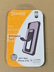 Scooch Wingman 5in1 Mauve & Black Case for iPhone X