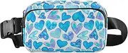 [Amooorous] Hearts Romantic Love Wedding Birthday Valentines Day Mothers Stylish Fanny Pack Waist Bag for Women Men Multipurpose Crossbody Bag Anti Theft Waist Pack with Adjustable Strap for Workout, hearts