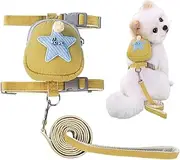 Dog Backpack Harness Set | Five-Pointed Star Lovable Pack Bag for Small Dogs - Dog Apparel Pet Decoration for Daily Walking, Hiking, Training, Hunting, Outdoor Adventure Jmedic