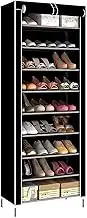 10 Tier Shoe Shelf Tower Space Saving Heavy Duty Non-Woven Fabric Shoe Storage Organizer for 27 Pairs of Shoes (Color : E) (Color : B)