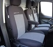 DK541P2 Tailored Van Seat Covers for Ford Transit Custom - with Fold Down Table
