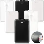 6 Pcs 20 Ml/ 0.67 oz Refillable Perfume Flat Spray Bottles Card Type Fine Mist Plastic Bottle Portable Small Moisturizing Container for Perfume Sanitizer Hand Sprays Liquid