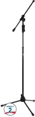 Gator Frameworks GFW-MIC-2110 Deluxe Tripod Base Boom Mic Stand (2-pack)