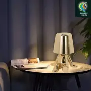 The Thinker Little Golden Man LED Desk Lamp with 3 dimmable light options
