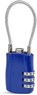Xunweiad 3 Digit Customs Code Lock Contrast Color Anti-Theft Padlock Portable Luggage Password Lock B