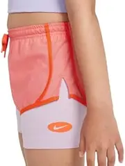 [Nike] Girls' Dri-FIT Tempo 2-in-1 Training Shorts (Pink Salt)