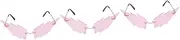 jojofuny 3 Pcs Sunglasses Retro Party Favors Shape Sunglasses Great for Birthday Halloween Cosplay