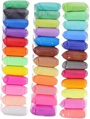 ERINGOGO 36 Packs Colored Clay Teens Bundle Float Air Dry Clay Craft Kits Clay Kits for Adults Glitter Making Air Drying Clay Modeling Clay Kit Clay Plastic